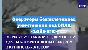 Операторы беспилотников уничтожили два БПЛА «Баба-яга»