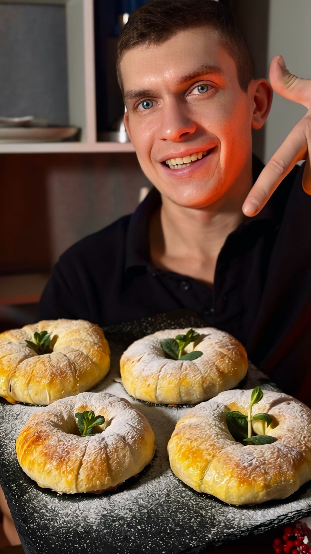 Яблочные кольца в слоёном тесте смотреть онлайн