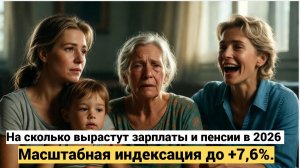 На сколько вырастут зарплаты и пенсии в 2026 году Масштабная индексация до +7,6%