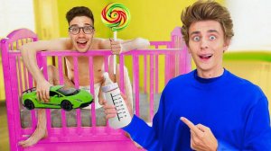 ВЛАД А4 - СЕРЕГА А4 Стал РЕБЕНКОМ на 24 Часа !