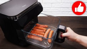 Как приготовить идеальные сосиски в аэрогриле. Самый простой способ за 5 минут!