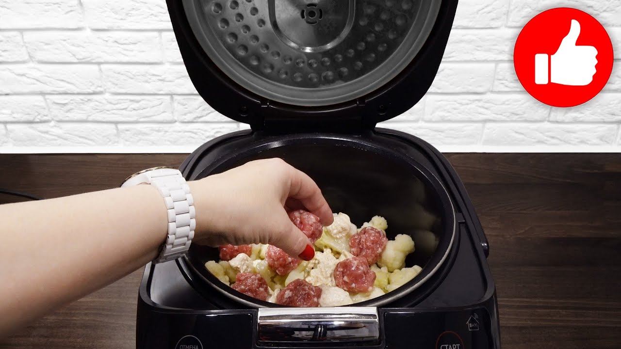 Цветная капуста с Фрикадельками! Это Безумно вкусно и готовится на раз два в мультиварке на ужин смотреть онлайн