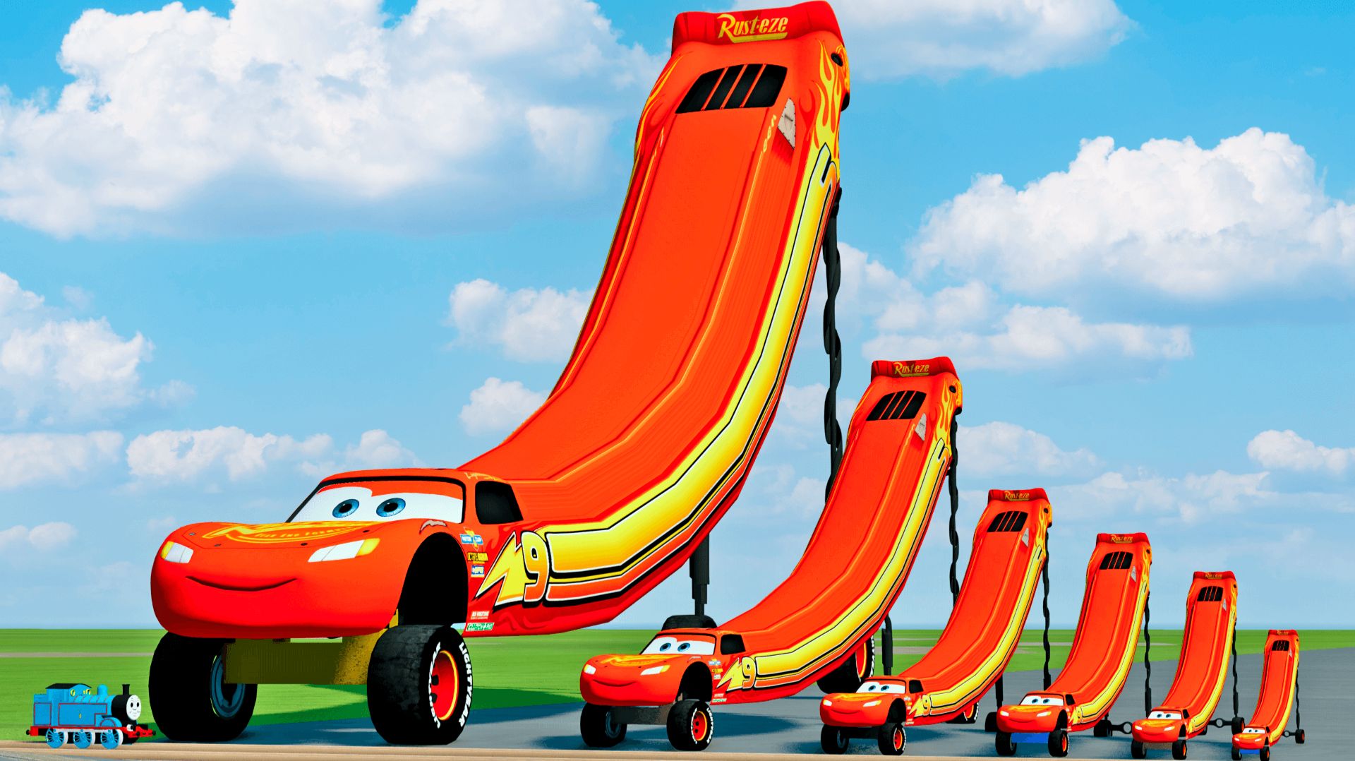 Молния Маквин против спуска! Мальчики и Девочки: кто круче? смотреть онлайн