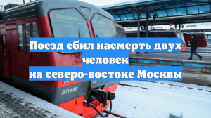Поезд сбил двух человек на железнодорожной станции «Лось» в Москве