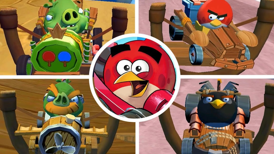 Энгри бердс: все БОССы на гонках 🏎️ смотреть онлайн