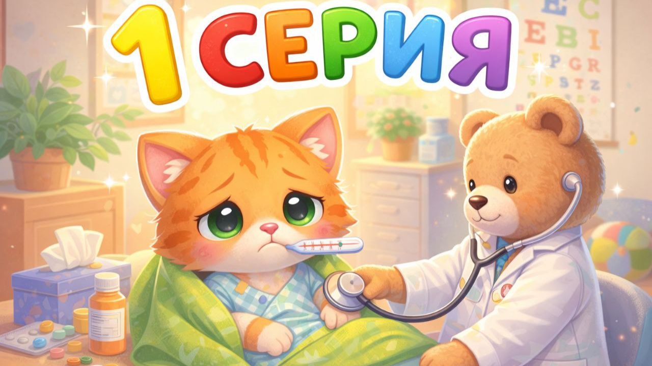 Котенок Котэ заболел - 1 серия