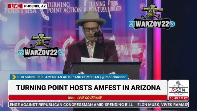 актёр Роб Шнайдер в своём докладе на слёте американских консерваторов Turning Point. смотреть онлайн