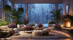 Мягкое потрескивание камина ❄️🎹 | Нежное джазовое пианино и уютная зимняя атмосфера