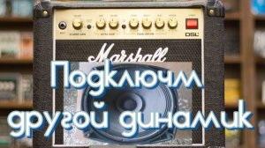 Эксперимент, к Marshall DSL1 подключим другой динамик.