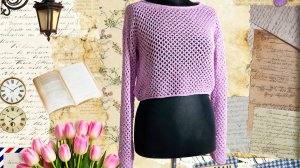 Готовая работа. Сеточка из хлопка