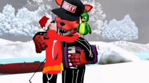 Я обнялся с Foxy 15k. (сделано нейросетью)