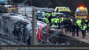 На месте ж/д катастрофы в Испании обнаружили участки поврежденных путей