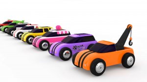 Развивающее видео для малышей — учим цвета с игрушечными машинками