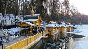Дивеево. Освящение воды на Крещение, источник Серафима Саровского 19 января