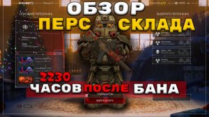 ОБЗОР ПЕРСОНАЛЬНОГО СКЛАДА СПУСТЯ 2230 ЧАСОВ ПОСЛЕ БАНА В STALCRAFT X - СТАЛКРАФТ Х