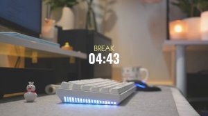 2 часа STUDY WITH ME ｜ Calm Piano🎹, Rain sounds ft. Keyboard sounds ｜ Pomodoro 50⧸10