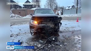 Водитель иномарки пострадал в результате ДТП в Вологде