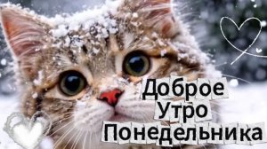 Доброе Утро Понедельника Зима Красивые Открытки!