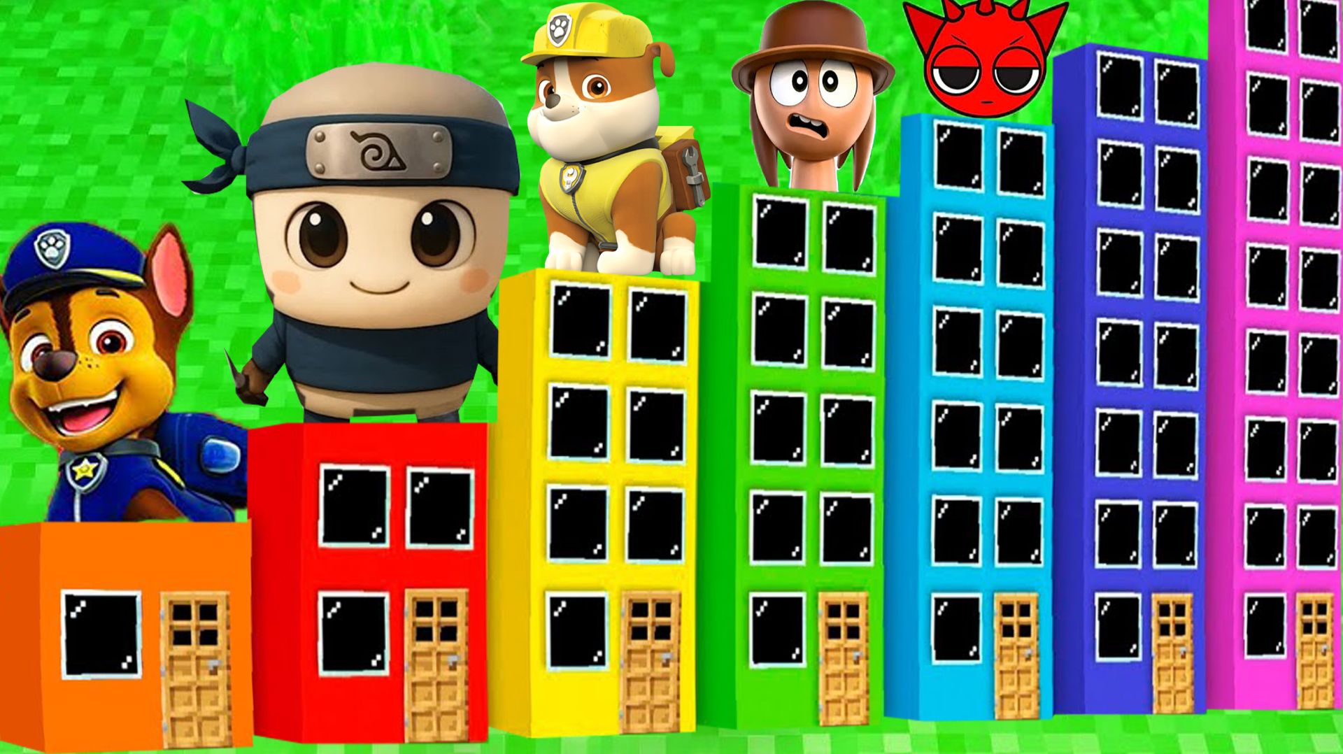 ВЫБЕРИ НЕОБЫЧНОЕ ИСПЫТАНИЕ ЩЕНЯЧИЙ ПАТРУЛЬ СПРУНКИ В МАЙНКРАФТ смотреть онлайн