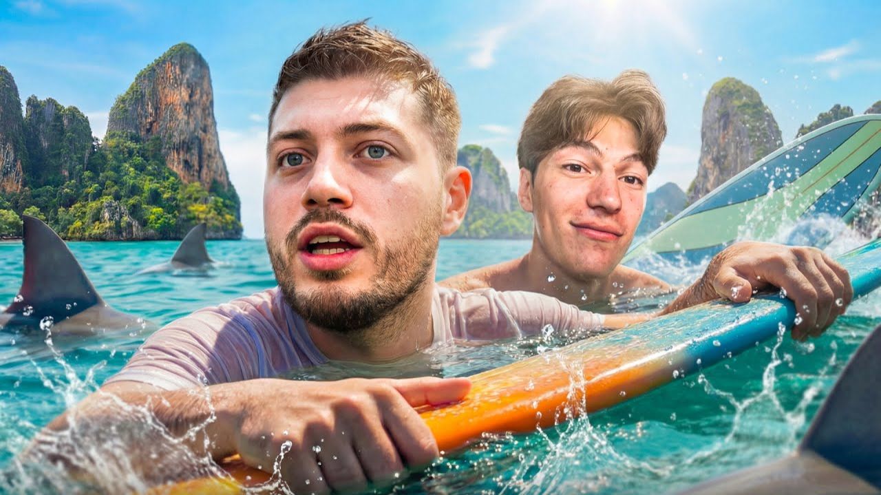 ЛЮТЫЙ УГАР В ТАИЛАНДЕ НА СЁРФЕ С ШАХОМ | ВСТРЕТИЛИ АМИРЧИКА смотреть онлайн