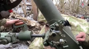 Боевая работа расчета миномета «Нона-М1»