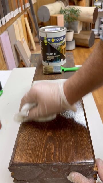 Масло фасадное для дерева, финишный слой. Делаем легкий блеск #маслодлядерева #масловоск #пропитка смотреть онлайн