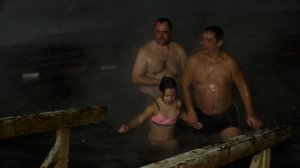 Стужа не помешала жителям Хакасии окунуться в купель