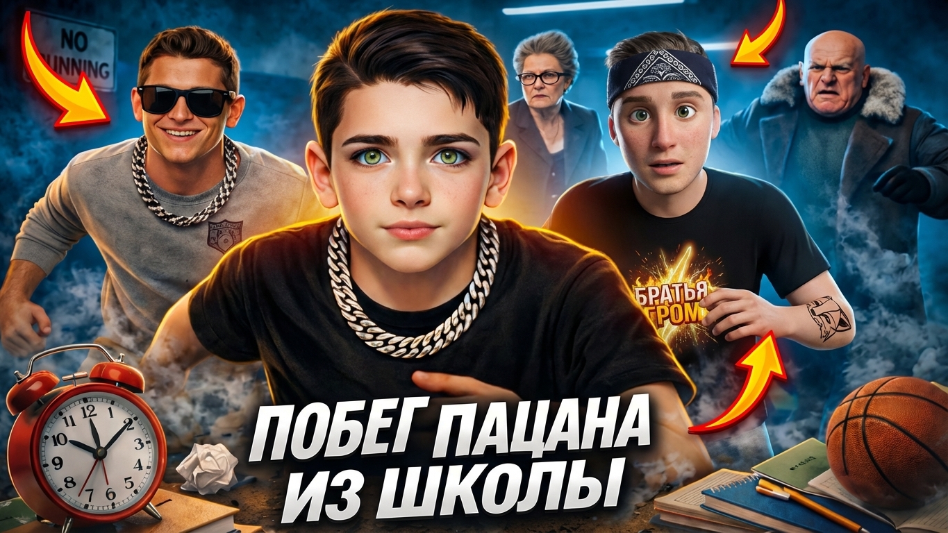 ⚡Хип-Хоп Клип Побег Пацана из Школы ➣ ТРЕЙЛЕР Обзор смотреть онлайн