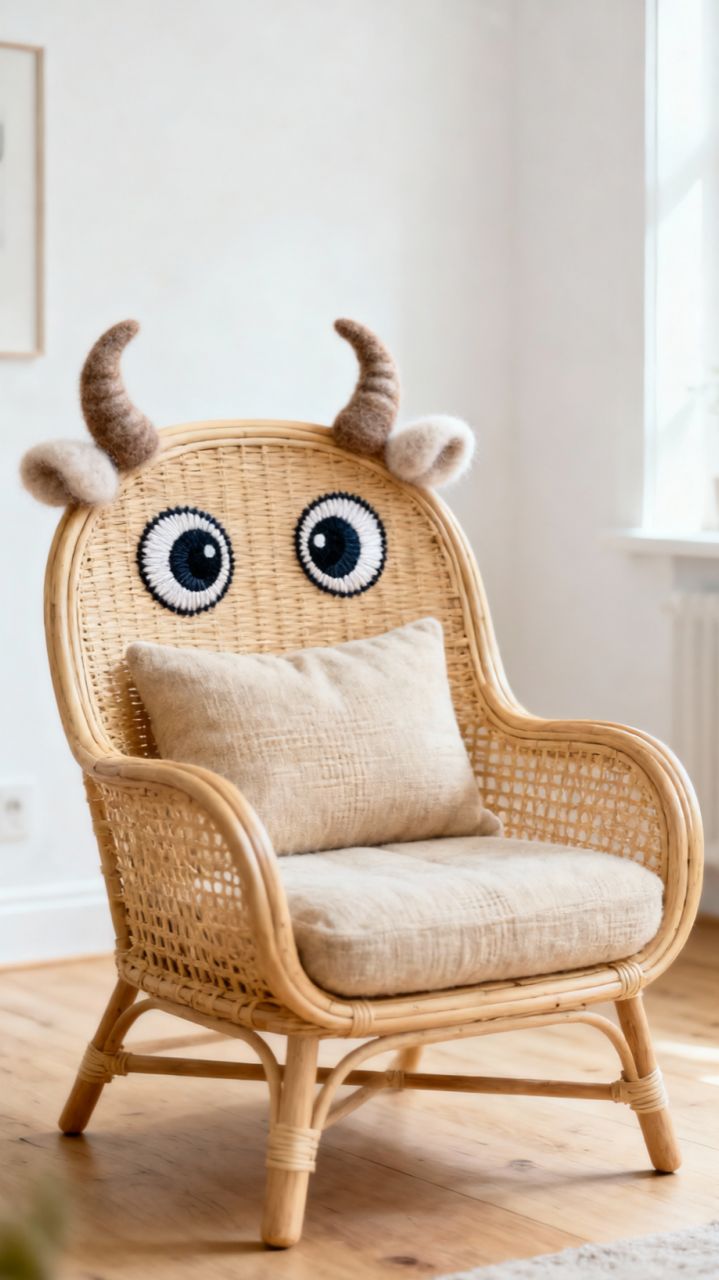 Скандинавский стул из ротанга для гостиной - идеальный акцент для вашей гостиной💥 смотреть онлайн
