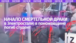 Видео начала смертельного конфликта в автобусе в подмосковной Электростали