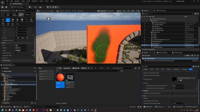 UE 5.7_MeshPaint проблемы и решения. смотреть онлайн