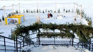 Наше село готовится к Крещению.