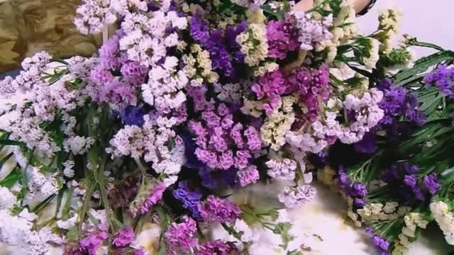 Подготовка Статицы для Зимних Букетов. Флористика - Букеты Для Настольной и Напольной Вазы. смотреть онлайн