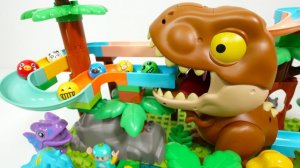 СТРОИМ ГОРКУ ДЛЯ ШАРИКОВ С ДИНОЗАВРОМ КАТАЕМ ШАРИКИ ВИДЕО ДЛЯ ДЕТЕЙ ДЕТСКИЙ КАНАЛ ИГРАЛКИ-ЗАЛИПАЛКИ