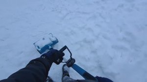 Снегоуборщик makita в деле.