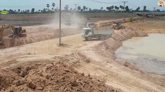 Строительство, засыпка пруда, очередной обзор смотреть онлайн