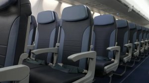 Представлен интерьер импортозамещенного российского самолета "Суперджет 100".