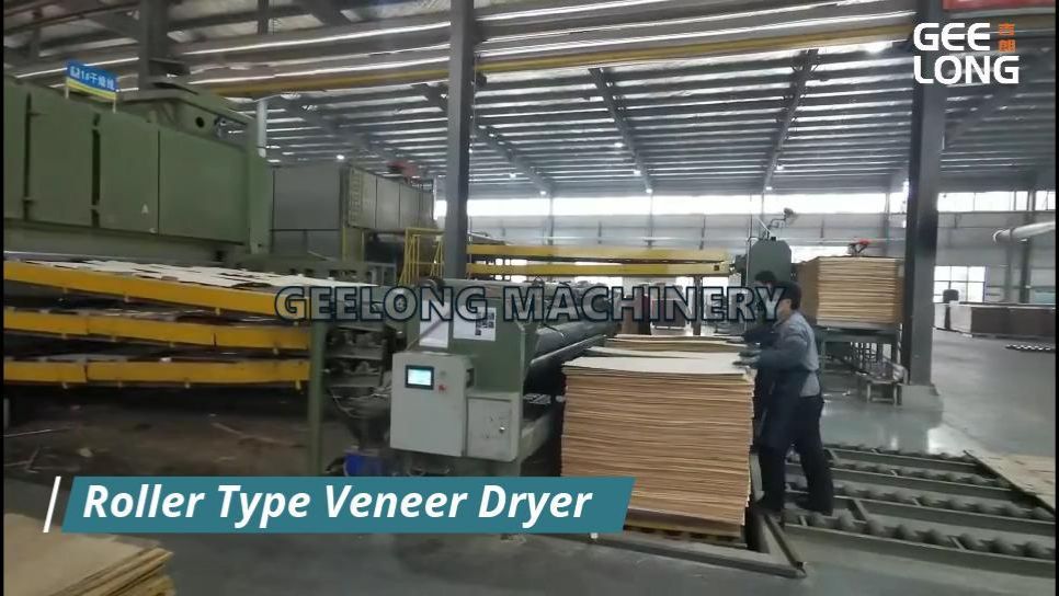 Роликовая сушилка для шпона, высокоэффективная сушильная машина для древесного шпона. смотреть онлайн