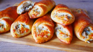 Кулечки с фаршем Выпечка с фаршем В ШКОЛУ НА ЗАВТРАК ПЕРЕКУС