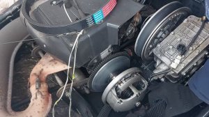 Замена ремня снегоход Тайга Варяг 550 v.временный ремонт ремня вариатора.