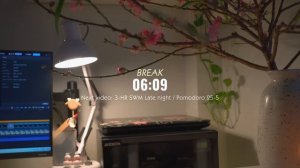 2 часа STUDY WITH ME Early Morning ⧸ calm lofi 🌱+  Rain Sounds 🌧️ ⧸ Pomodoro 50-10