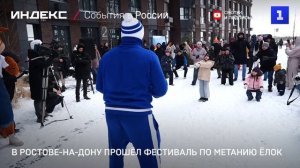 В Ростове-на-Дону прошёл фестиваль по метанию ёлок