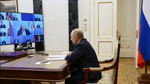 Владимир Путин по видеосвязи провёл оперативное совещание с членами Совета Безопасности, 19 января