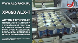 Алджипак XP650 ALX-T автомат с бесшовным оборачиванием блока групповая упаковка консервов 4х6