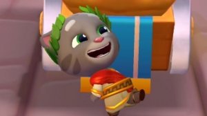 Отправьтесь в приключение между мирами в игре «Говорящий Том: гонка на время»!  Быстро бегите сквозь