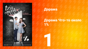 Что-то около 1% 1 сезон 1 серия