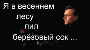 Я в весеннем лесу пил берёзовый сок.  Михаил Ножкин
