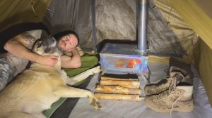 Самый безумный поход под дождем во время Грозы!  Я и мой пёс