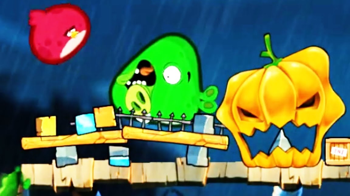 Энгри бердс vs плохие свинки в Хэллоуин 🎃 смотреть онлайн
