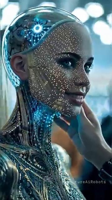 Scientist Unveils the Hidden Face of a Realistic Female Robot FutureAiRobots смотреть онлайн